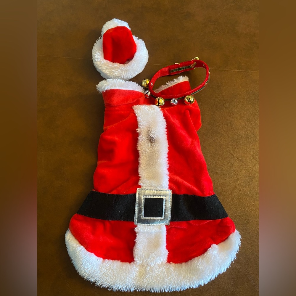 Dog Santa suit